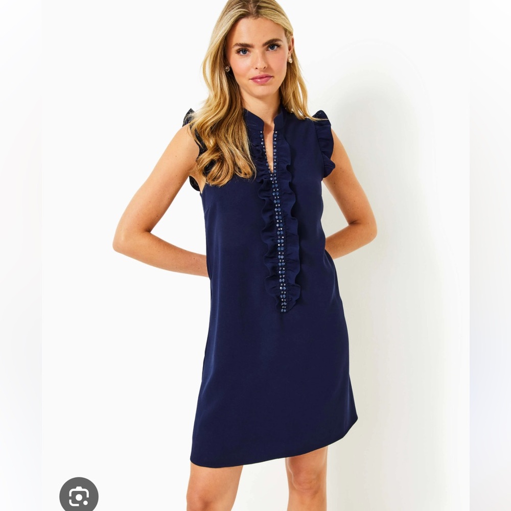 Lilly Pulitzer Navy Adalee Shift Dress